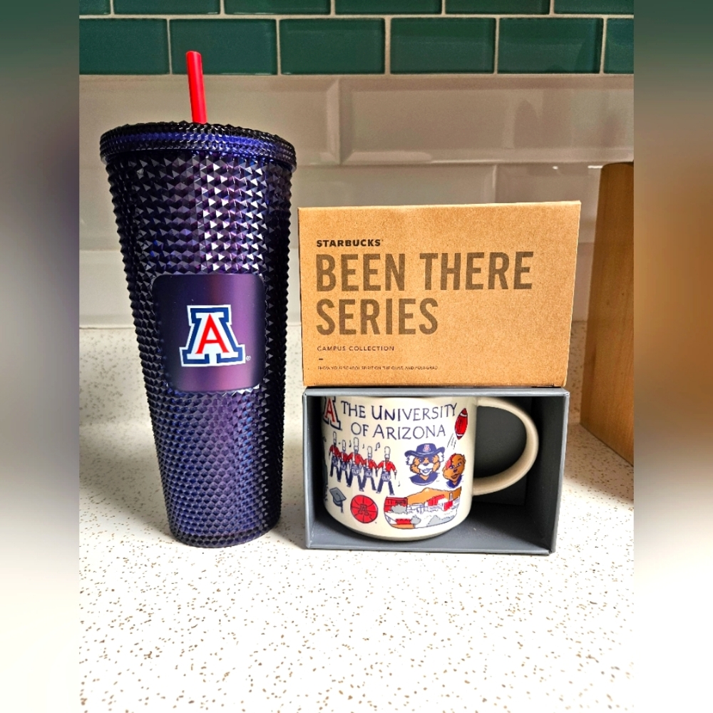 U of A Starbucks Tumbler and mug